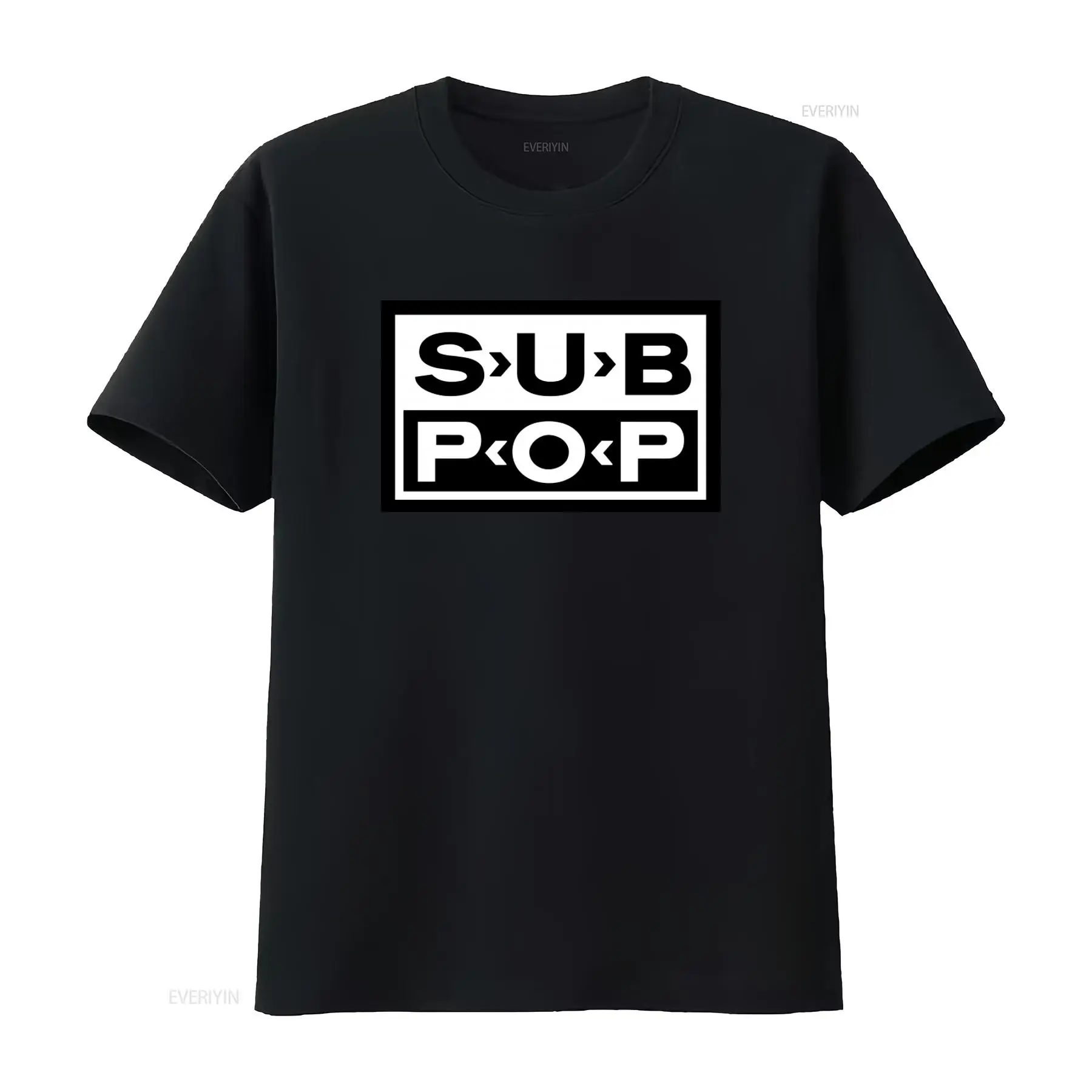 Vintage Fashion Jersey - Футболка с логотипом Sub Pop, черная