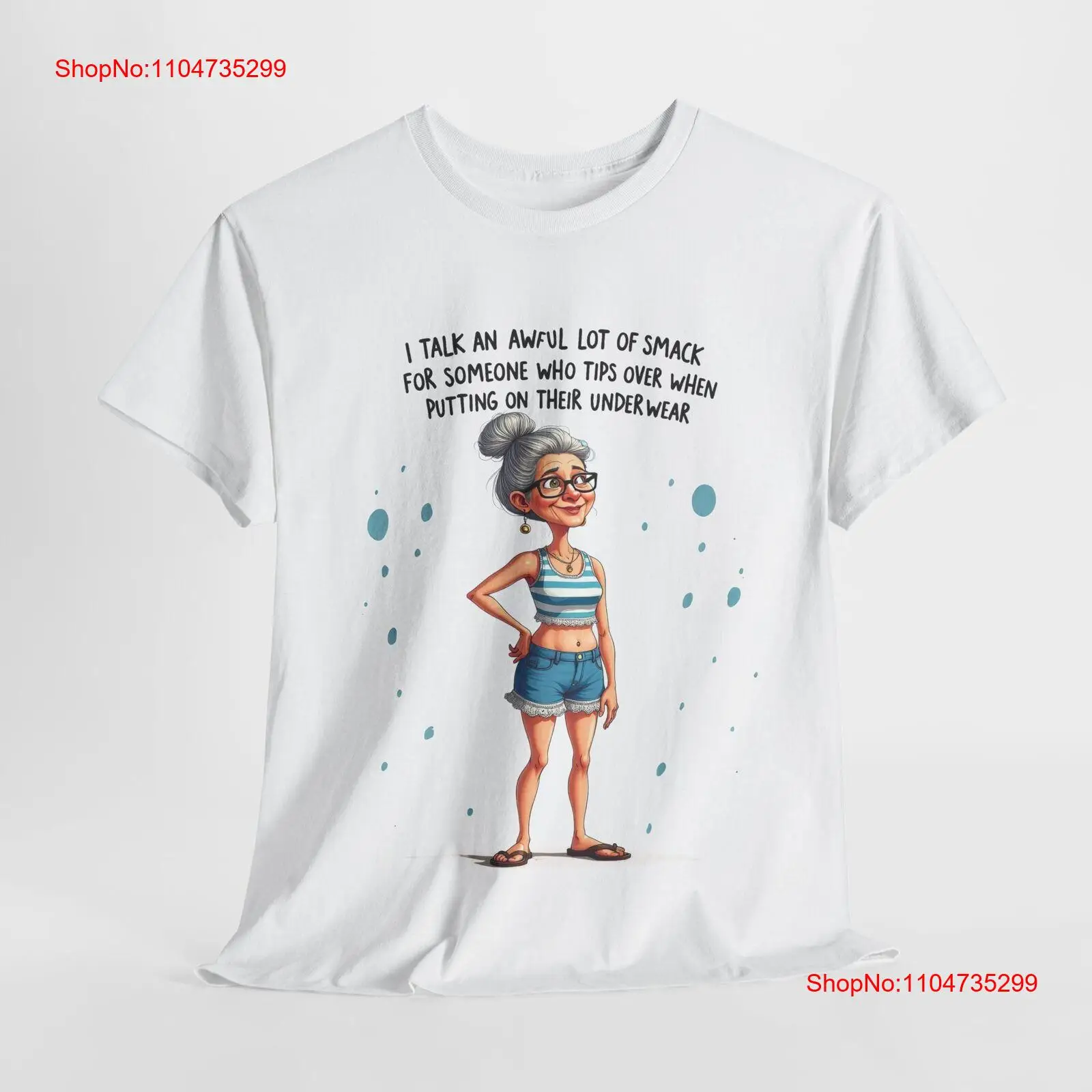 Vintage Fashion Quotes Short - Футболка с забавной цитатой «Бабушки» и