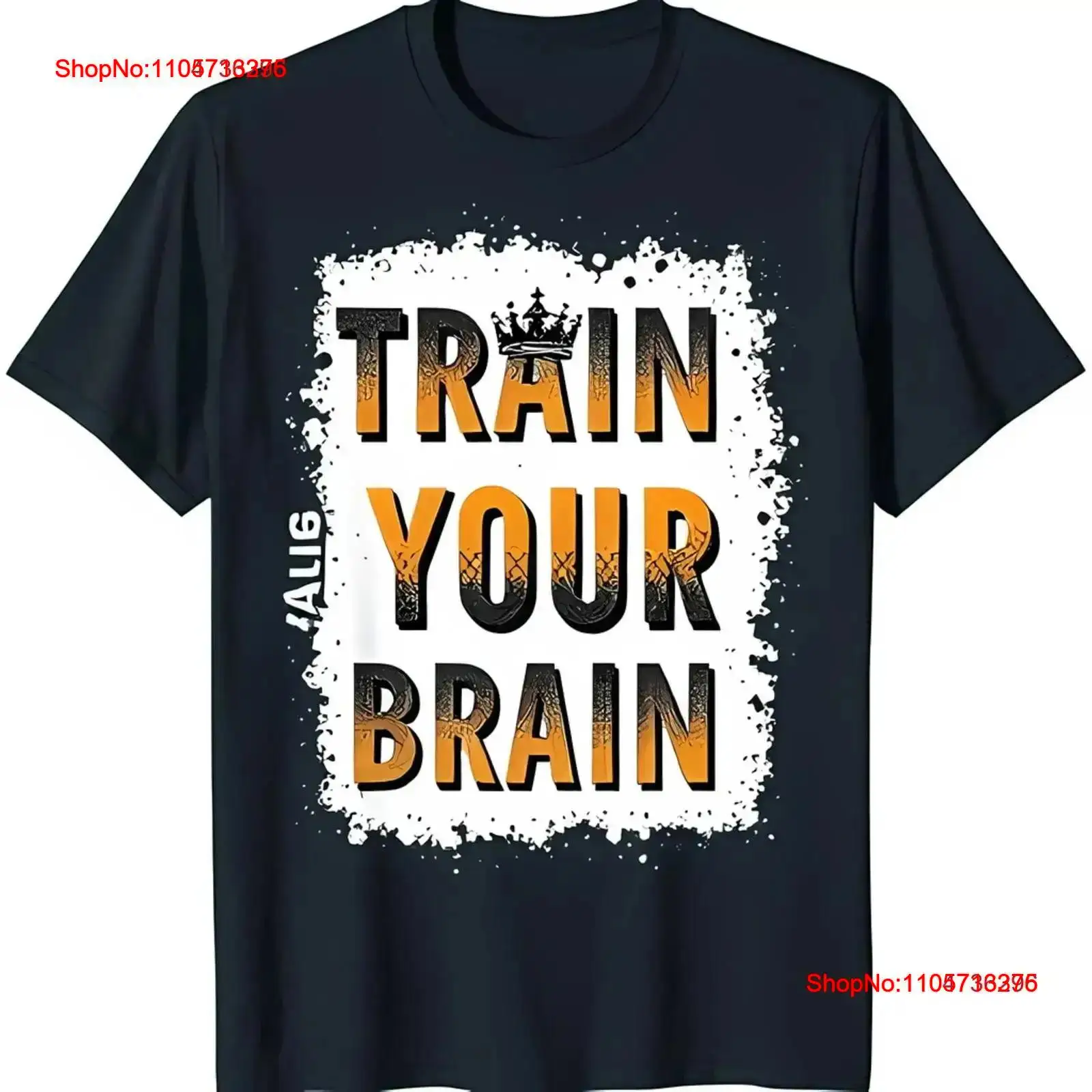 Vintage Fashion Font - Черная футболка с принтом «YOUR BRAIN»