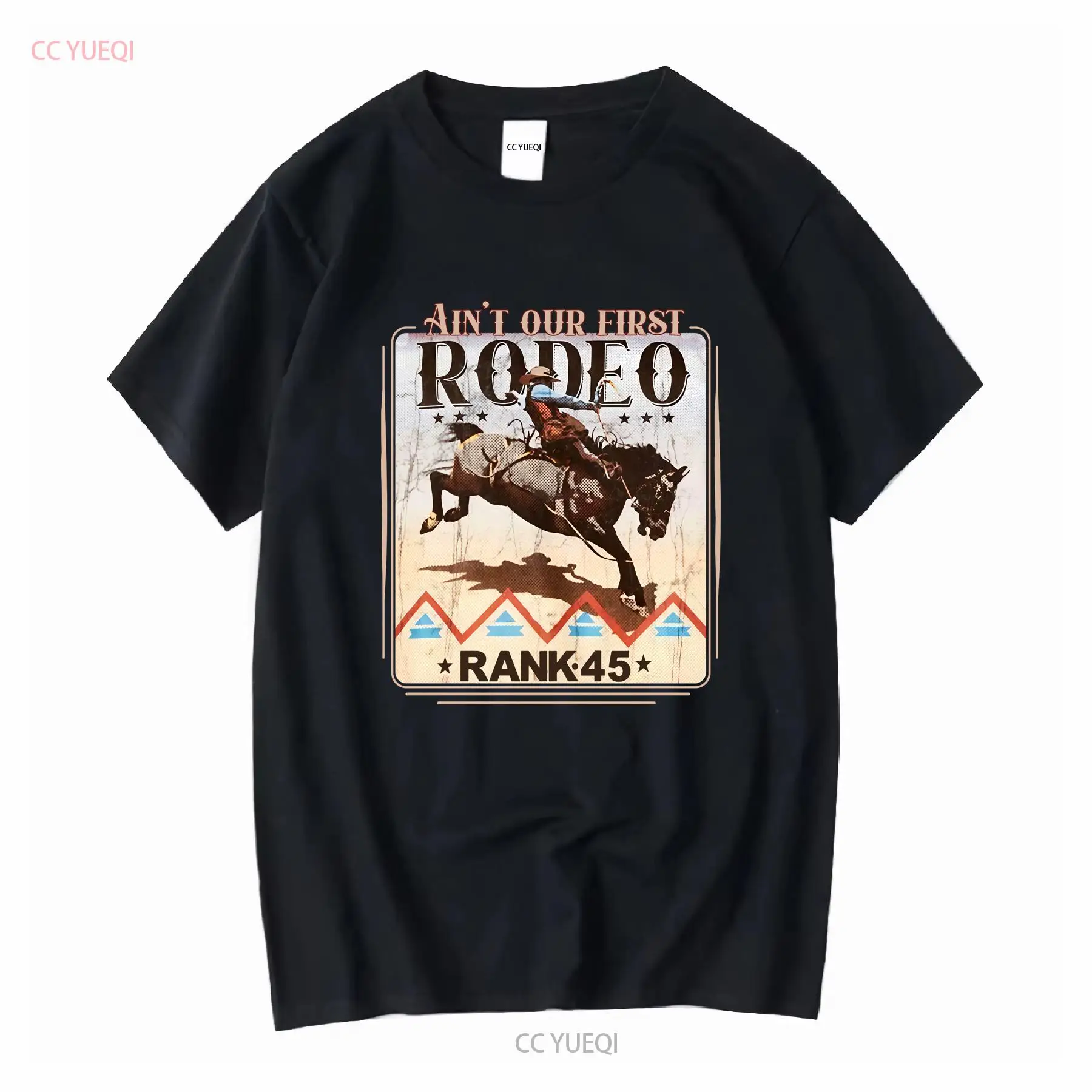 Vintage Fashion Revival - RANK 45, мужская футболка Rodeo Revival