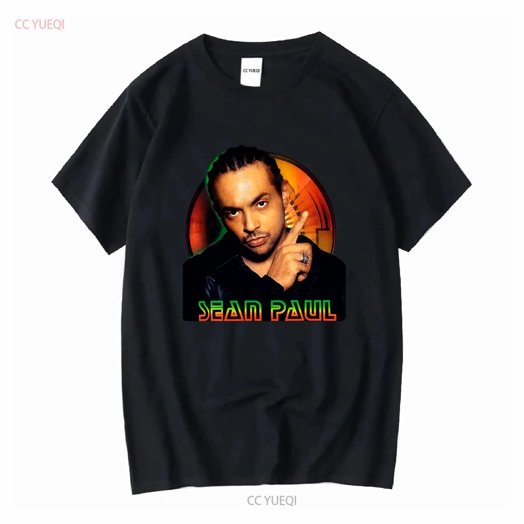 Vintage Fashion Jersey - RAPPER Sean Paul черная футболка с