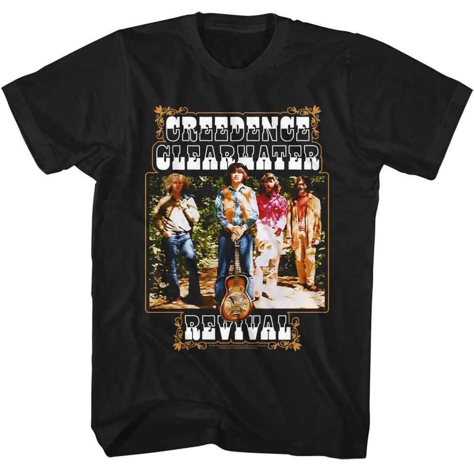 Vintage Fashion Revival - Черная футболка Creedence Clearwater Revival Band