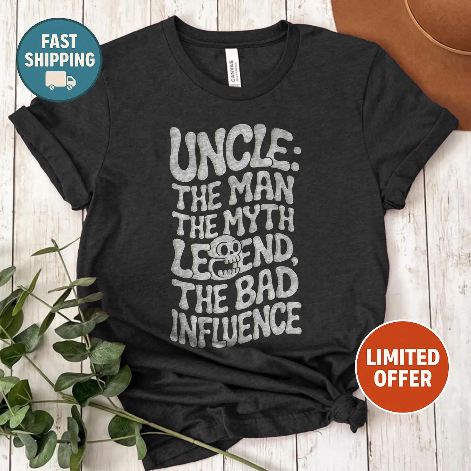 Vintage Fashion Quotes Short - Футболка с забавной цитатой «Дядя, человек,
