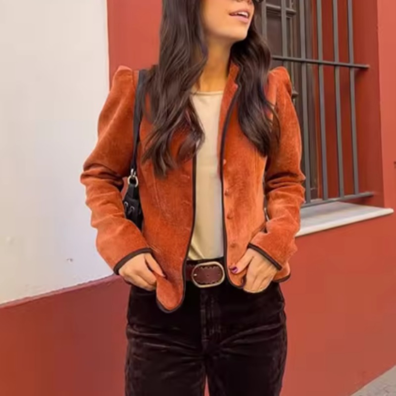 Velvet Blazer Vintage - Винтажный короткий пиджак из бархата с
