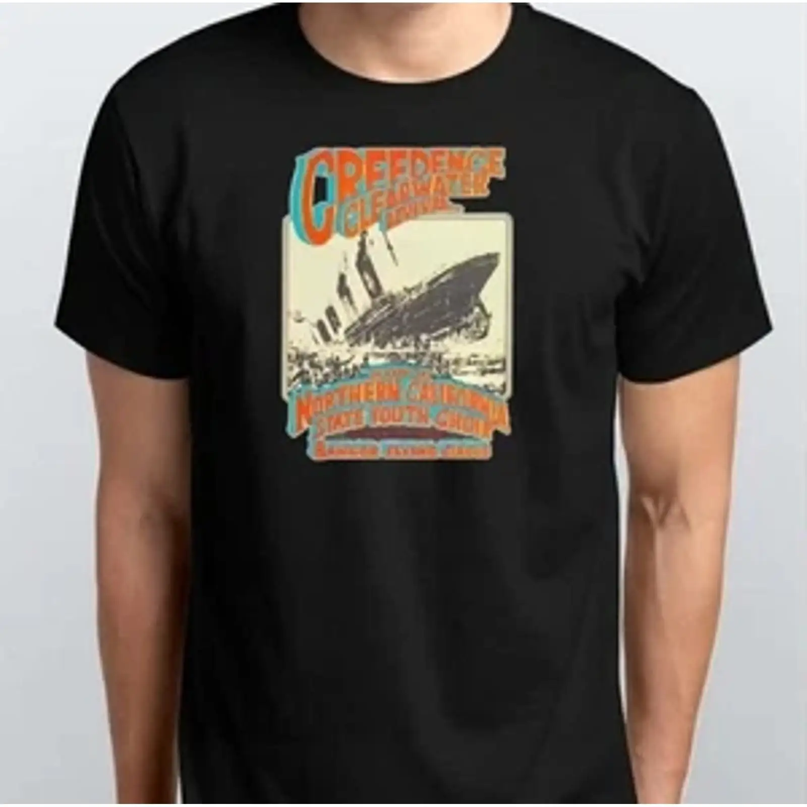 Vintage Fashion Revival - Футболка Creedence Clearwater Revival с принтом