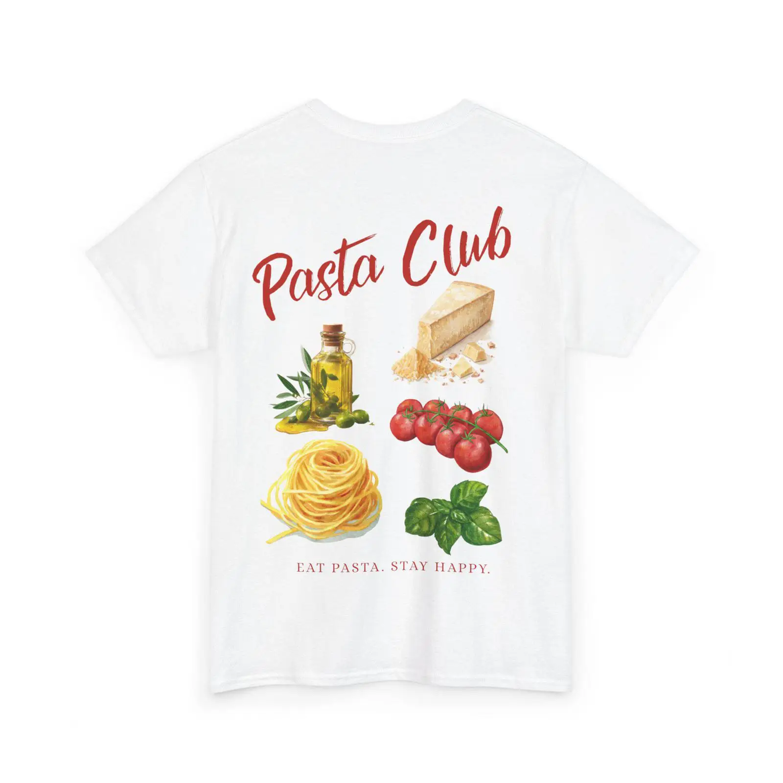 Vintage Fashion Illustration - Футболка с иллюстрацией Pasta Club, с