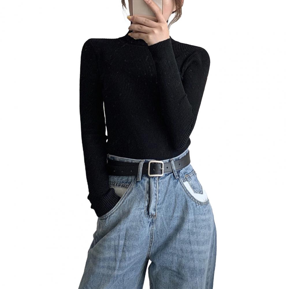 Вязаные топы, женский вязаный  – обзор и цена Turtleneck Knit 90S
