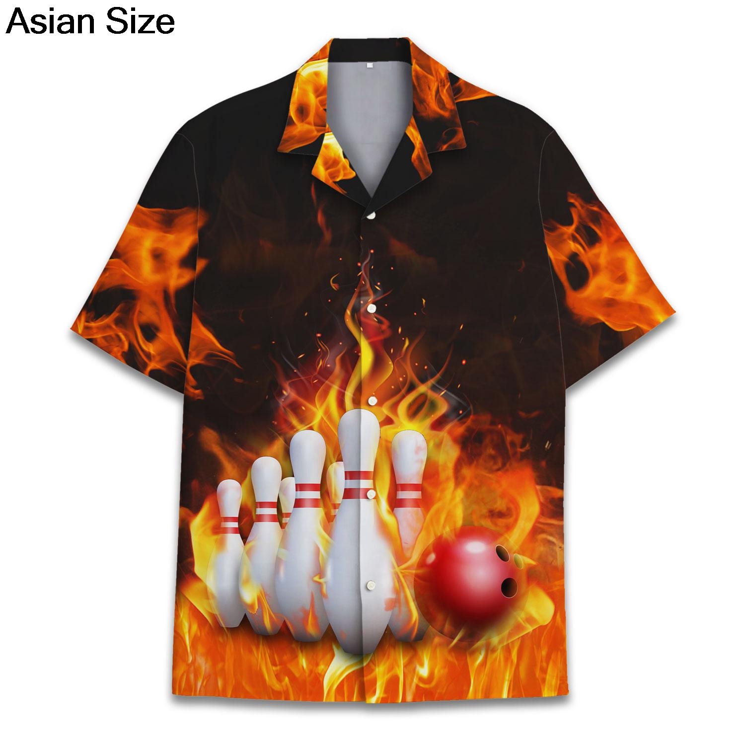 Свободная рубашка унисекс с ко – обзор и цена Bowling Shirt Camp