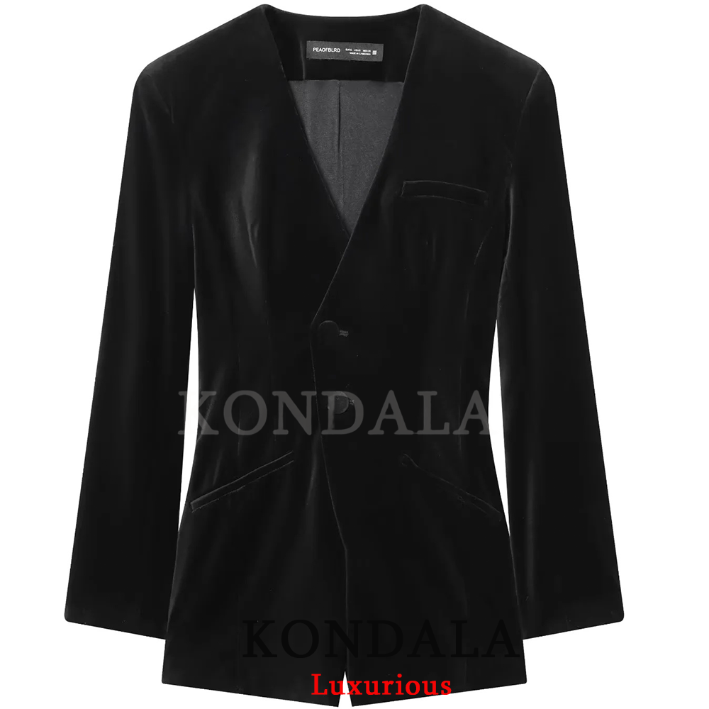 KONDALA винтажный повседневный – обзор и цена Velvet Blazer Vintage