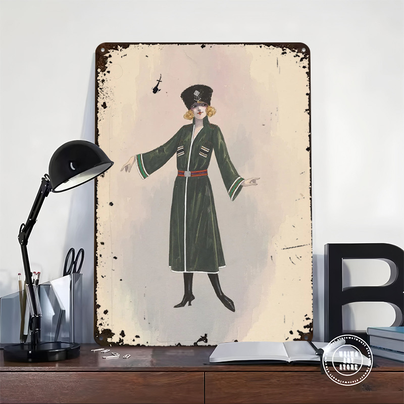Металлический постер в стиле а – обзор и цена Vintage Fashion Illustration
