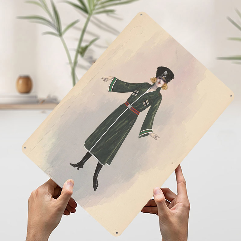 Металлический постер в стиле а – обзор и цена Vintage Fashion Illustration