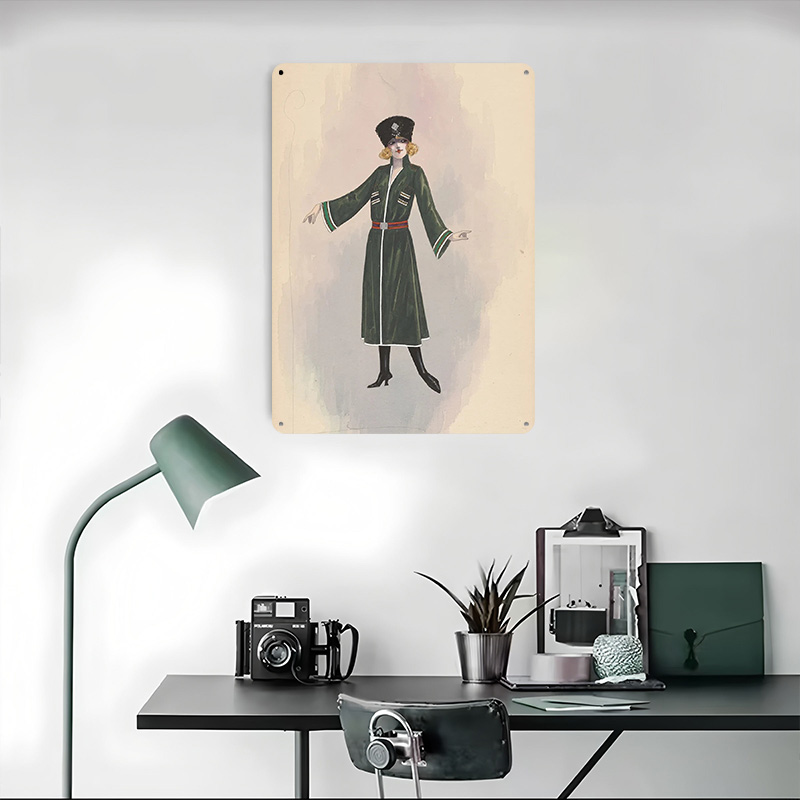Металлический постер в стиле а – обзор и цена Vintage Fashion Illustration