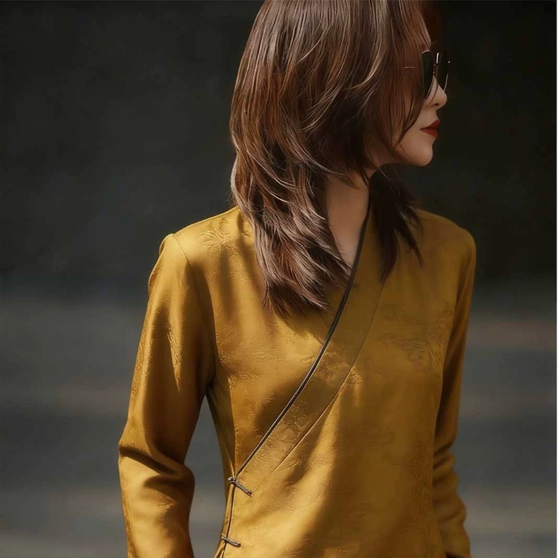 Женские блузки в китайском сти – обзор и цена Vintage Fashion Jersey