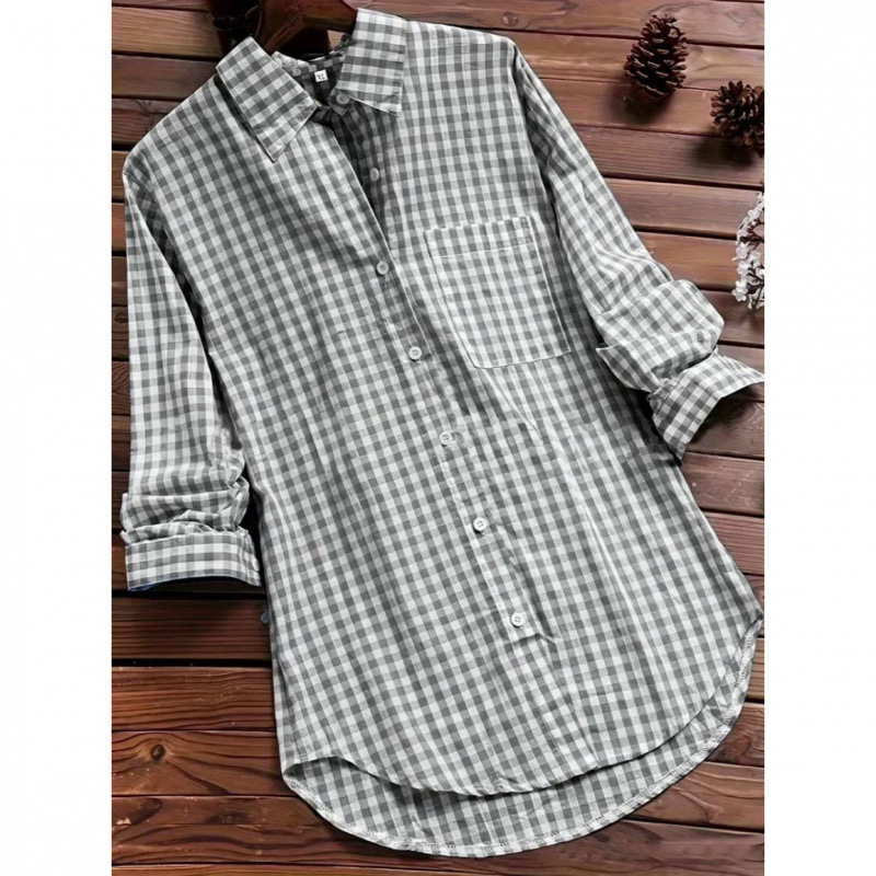 Свободная клетчатая рубашка с  – обзор и цена Vintage Fashion Ebay