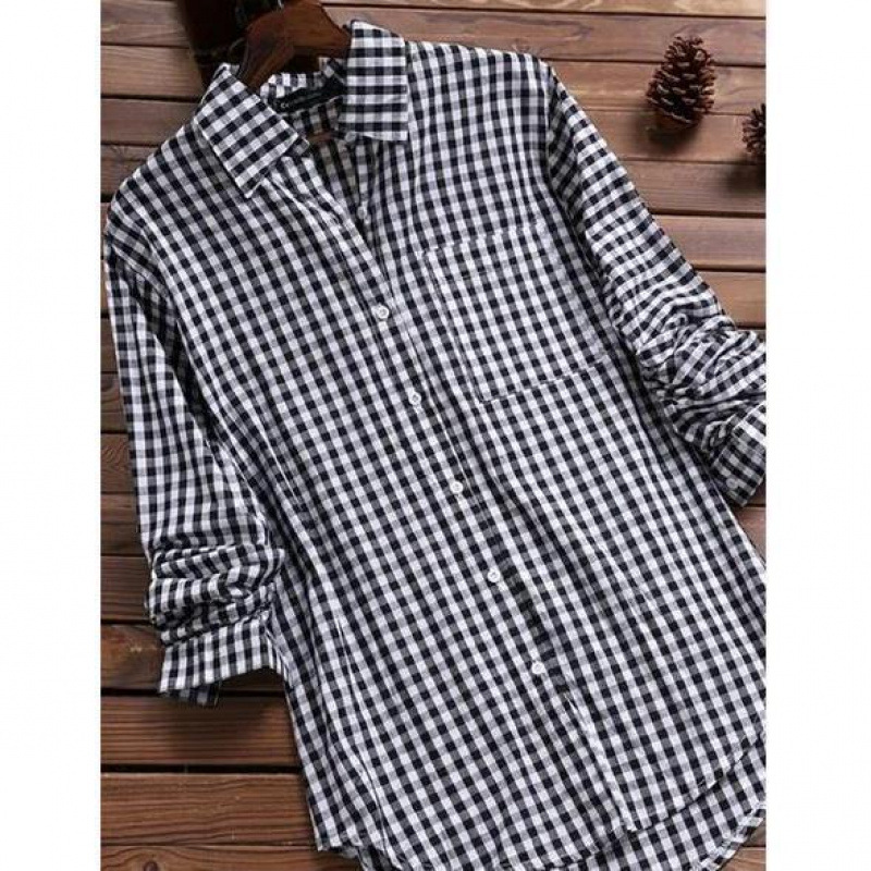 Свободная клетчатая рубашка с  – обзор и цена Vintage Fashion Ebay